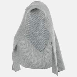 مملوكة مسبقًا سترة فيندي جيب بتفصيل كشمير رمادي مقاس صغير (سمول)