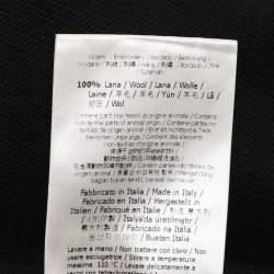 مملوكة مسبقًا Fendi Black Wool Monster Eye Applique Detail Sweatshirt L