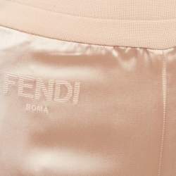 مملوكة مسبقًا Fendi Pink Satin Zip-Up Jacket and Pants Set S