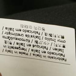 مملوكة مسبقًا Fendi Black Floral Patterned Wool Blend Open Front Coat S