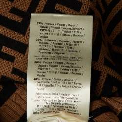 Pre Owned سترة تريكو بنية زوكا فندي مقاس صغير جداً (إكس سمول)