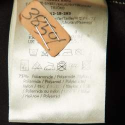 Pre Owned توب فندي بحافة جانبية بطبعة شعار باللون الأسود قماش جيرسي مقاس صغير