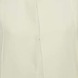 مملوكة مسبقًا معطف كيب من مزيج الصوف بلون الكريم فندي مقاس صغير