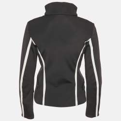 مملوكة مسبقًا جاكيت تزلج من قماش جيرسيه تقني بطبعة شعار أسود من فيندي مقاس صغير (سمول)