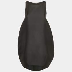 مملوكة مسبقًا Fendi Black Silk Sleeveless Shift Dress S