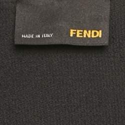 مملوكة مسبقًا Fendi Black Silk Sleeveless Shift Dress S