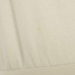 Pre Owned سويتشيرت فيندي قطن بطبعة كريمي مقاس صغير