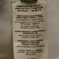 مملوكة مسبقًا Fendi White Logo Print Technical Jersey Ski Jacket M