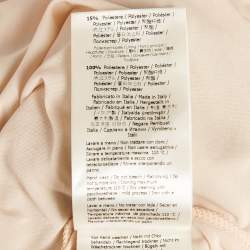 Pre Owned Fendi Green/Cream FF Stretch Knit Pencil Skirt M