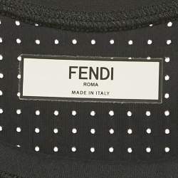 Pre Owned توب فندي تانك جيرسي زوكا أسود مقاس متوسط