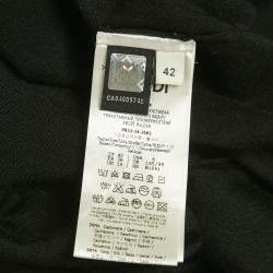 Pre Owned Fendi Black Cashmere Knit Floral Detail Cardigan M