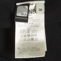 Pre Owned جاكيت فيندي أسود تفاصيل شعار FF قطن رياضي مقاس صغير - سمول