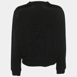 مملوكة مسبقًا سويتشرت فيندي كارليتو أسود بفرو المنك على الأطراف وتيشيرت جيرسي مقاس صغير (سمول)