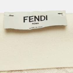Pre Owned Fendi Off-White 3D FF Karligraphy Motif Midi Skirt XS