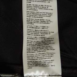 Pre Owned Fendi Black Crepe Wide Leg High Rise Trousers S