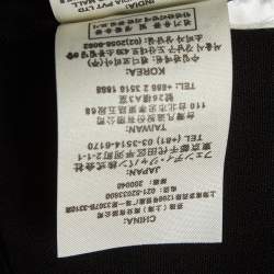 Pre Owned Fendi Black Crepe Wide Leg High Rise Trousers S