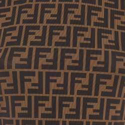 Pre Owned Fendi Brown FF Stretch Mesh Midi Dress S