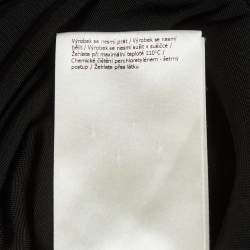 Pre Owned Fendi Brown FF Stretch Mesh Midi Dress S