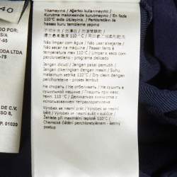 Pre Owned Fendi Blue Gabardine Trousers S