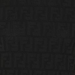 Pre Owned Fendi Black FF Knit T-Shirt S