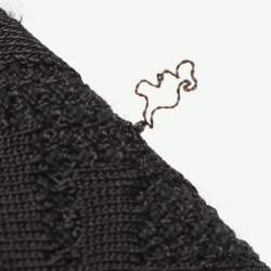 Pre Owned Fendi Black FF Knit T-Shirt S