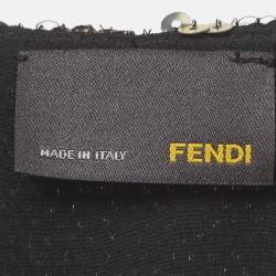 Pre Owned Fendi Silver/Gold Sequins Tank Top S