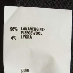 Pre Owned Fendi Black Wool Formal Trousers M