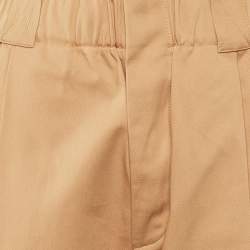 Pre Owned البنطلون فاندي قطني وردي سلمون بحزام ورقي مقاس صغير (سمول)