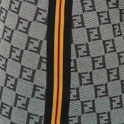 Pre Owned Fendi Mare Vintage Grey FF Logo Jersey Camisole Dress M