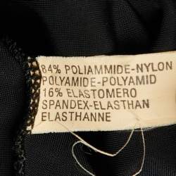 Pre Owned توب فاندي جيرسيه كلاسيكي قصير أسود مقاس وسط (ميديام)