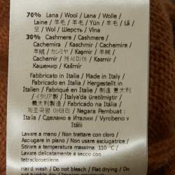 مملوكة مسبقًا Fendi Brown Intarsia Wool Intarsia Rib Knit High-Low Sweater M