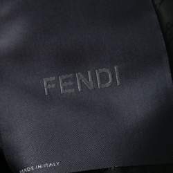 Pre Owned Fendi Black Cashmere and Fox Fur Zip Front Bomber Jacket S