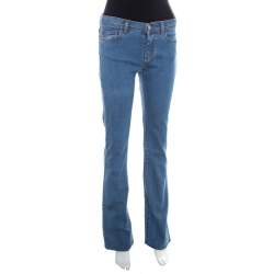 Pre Owned Fendi Indigo Denim Straight Regular Fit Jeans S