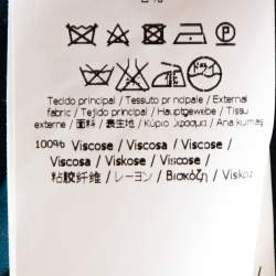 Pre Owned Fendi Dark Teal Jersey Backless Maxi Dress S