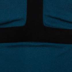 Pre Owned Fendi Dark Teal Jersey Backless Maxi Dress S