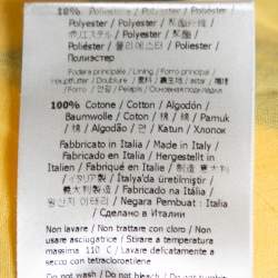 Pre Owned فستان فندي Birds of Paradise Flower جاكارد حرير صفراء M