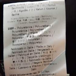 Pre Owned Fendi Black Embossed Logo Print Cotton Fendirama T-Shirt M