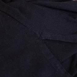 Pre Owned Fendi Black Embossed Logo Print Cotton Fendirama T-Shirt M