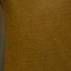 Pre Owned Fendi Olive Green Cashmere & Silk Trim Long Sleeve Jumper S