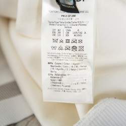 Pre Owned Fendi Cream Knit Pom - Pom Applique Flared Sleeve Jumper M