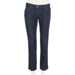 Pre Owned Fendi Navy Blue Denim Skinny Fit Selleria Serie Numerata Jeans M