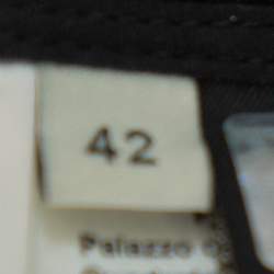 Pre Owned Fendi Black Velvet Belted Jumpsuit M