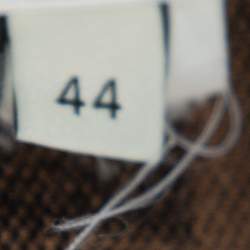 مملوكة مسبقًا Fendi Black & Brown Zucca Monogram Intarsia Knit Top M