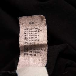 مملوكة مسبقًا Fendi Vintage Black Cotton Logo Embroidered T-Shirt L