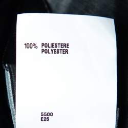 Pre Owned Fendi Black Coated Elastic Waist Detail Sleeveless Midi Dress M