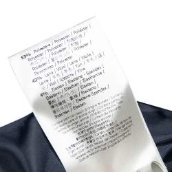 Pre Owned Fendi Navy Blue Wool Striped Cuff Detail Tailored Blazer M