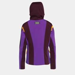 Pre Owned Fendi Purple Synthetic Paneled Wonders Ski Jacket L
