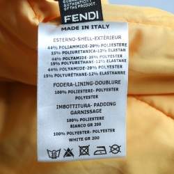 Pre Owned Fendi Purple Synthetic Paneled Wonders Ski Jacket L