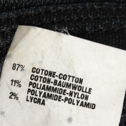 Pre Owned Fendi Black Cotton Straight Fit Jeans S