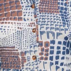 مملوكة مسبقًا قميص فندي جيرسية مطبوع متعدد الألوان أكمام طويلة مقاس متوسط (ميديوم)